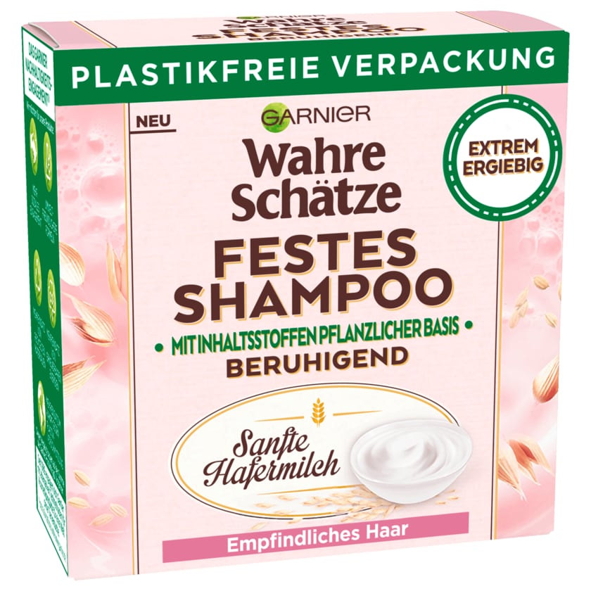 Garnier Wahre Schätze Festes Shampoo Sanfte Hafermilch 60g
